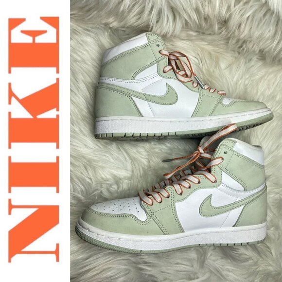 NIKE Air Jordan 1 High OG "Seafoam" Sneakers, Size 8 - Picture 7 of 13
